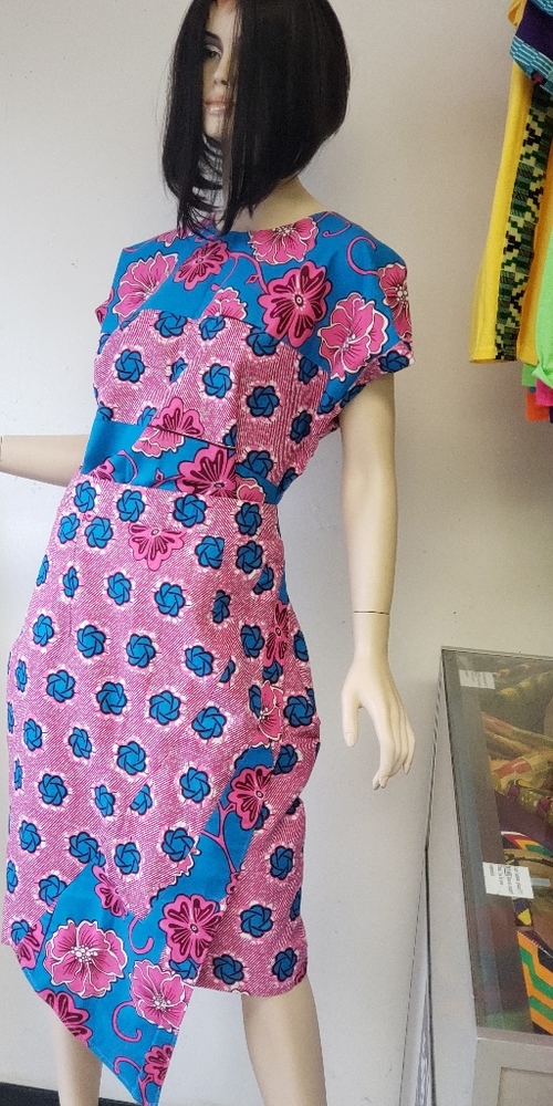 Ankara 2 pieces sets with Skirt pocket onside